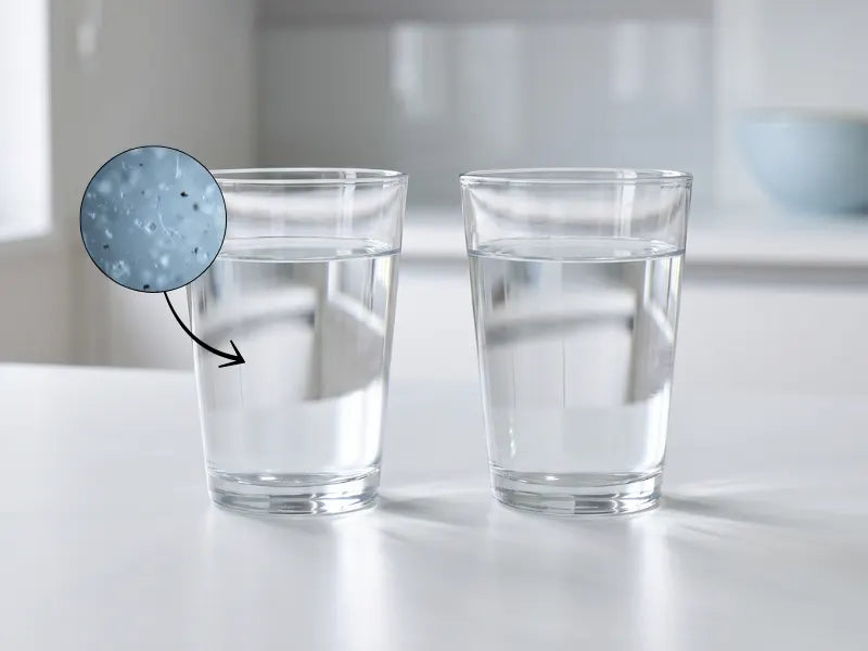 Je water komt niet meer in aanraking met een plastic fles.